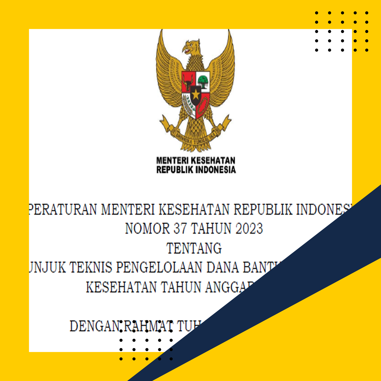 Permenkes No 37 Tahun 2023 Tentang Pengelolaan Dana Bok Uptd Puskesmas Paguat 9617